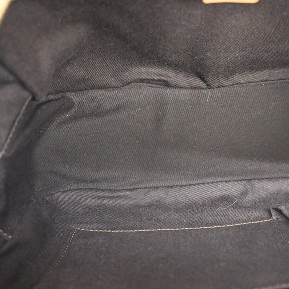 Auth CELINE Macadam Pattern Hand Bag PVC Leather Brown Gold Made In Italy - Picture 9 of 16